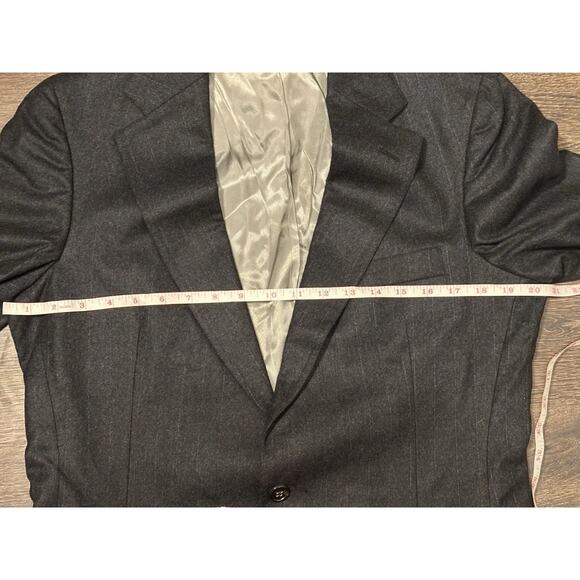 Polo University Club Suit Ralph Lauren 40R Wool Gray Stripe Pants 30 Men USA - Picture 11 of 16